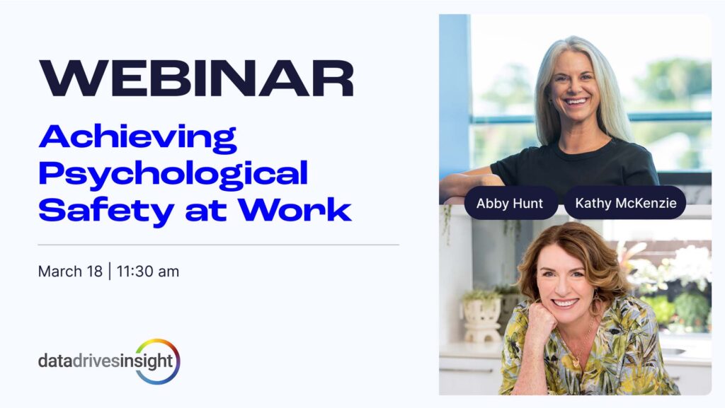 Webinar Achieving Psychological Safety at Work